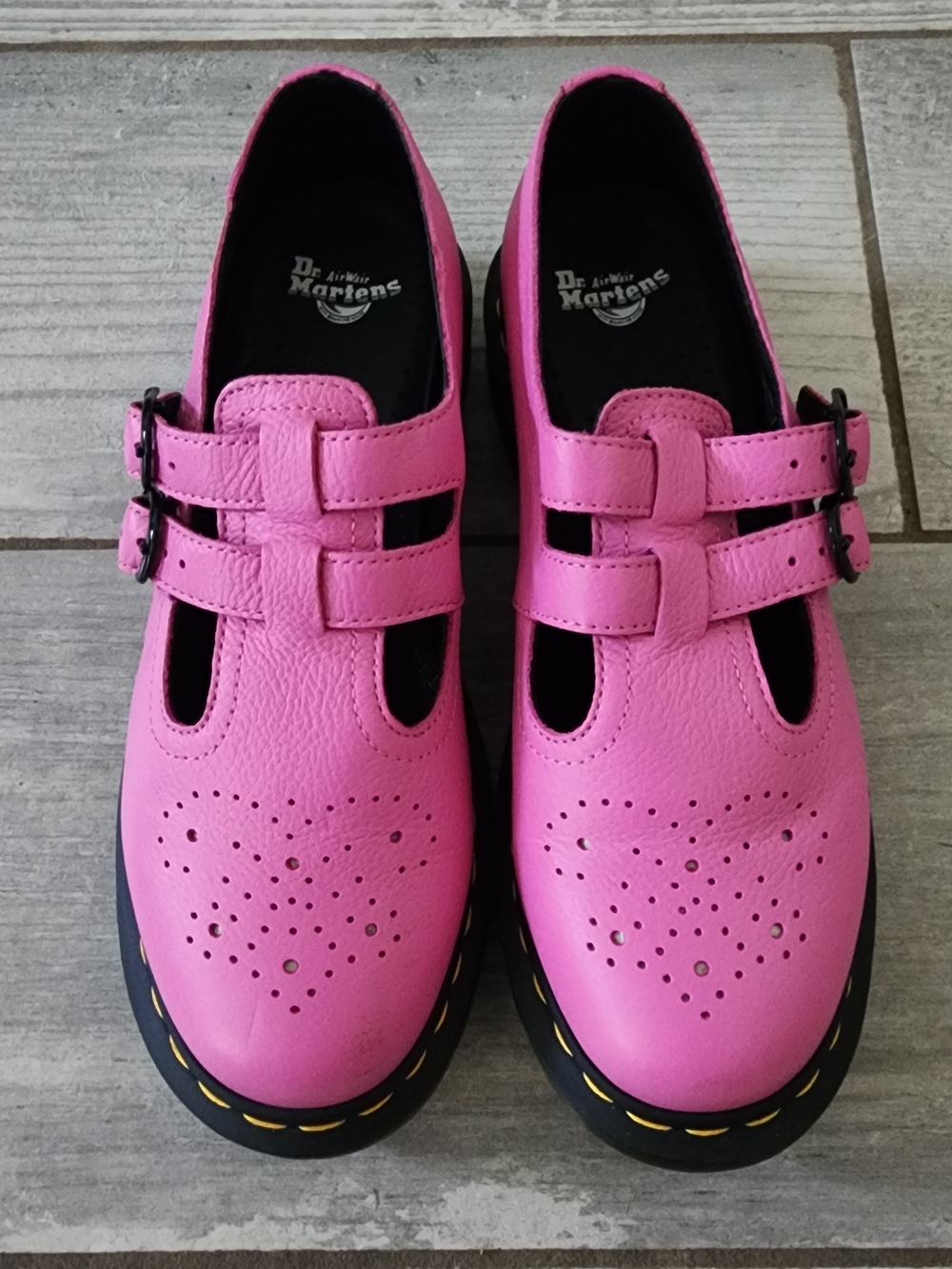✨️Dr. Martens✨️ Double Strap Mary Janes | Hot Pink Leather | Excellent Condition